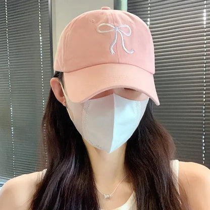 Bows Embroidered Adjustable Baseball Cap