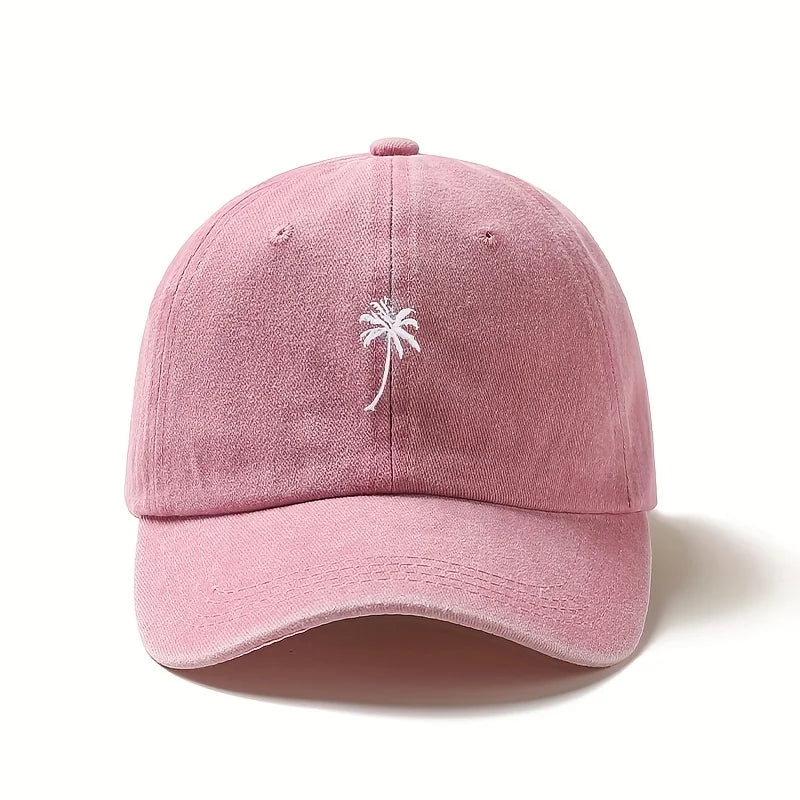 Retro Washed Embroidered Adjustable Baseball Cap