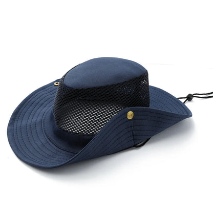 Unisex Mesh Summer Bucket Hat Sun Protection