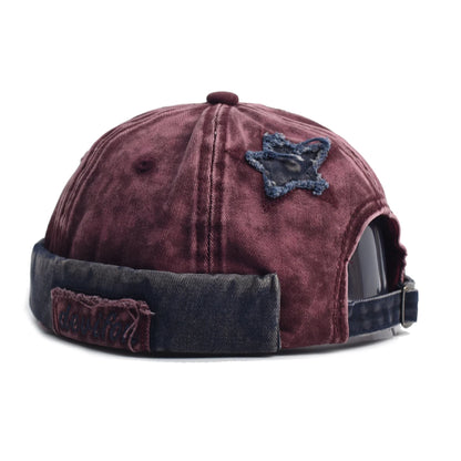 Retro Washed Brimless Docker Bucket Hat