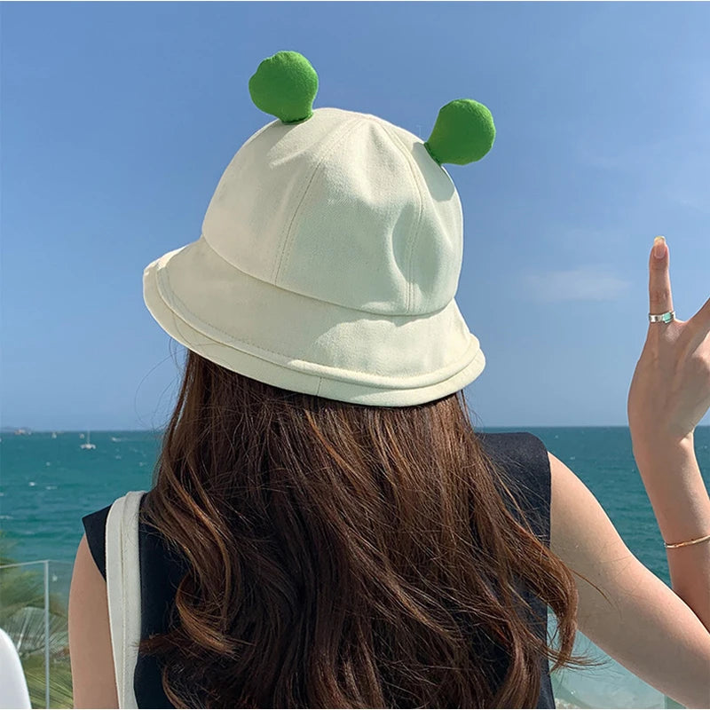 Kawaii Frog Bucket Hat