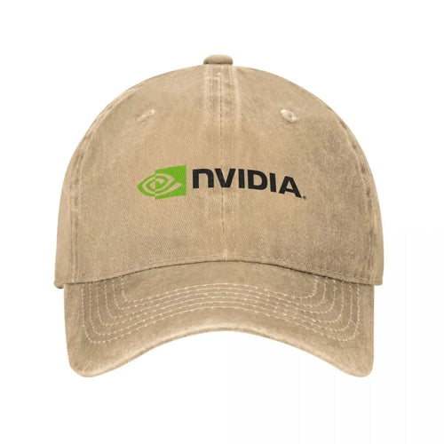 Vintage Nvidia Distressed Denim Snapback Baseball Cap