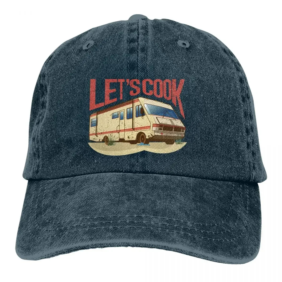 RV Lets Cook Print Baseball Cap