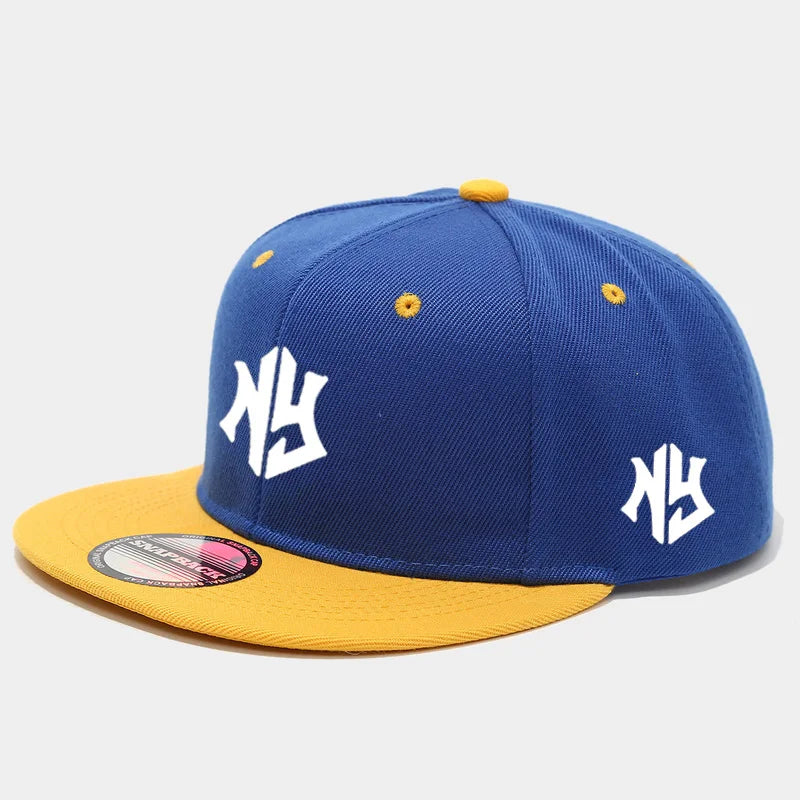 Unisex Color Block Snapback Baseball Cap