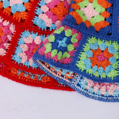 Colorful Crochet Woolen Knitted Bucket Hat