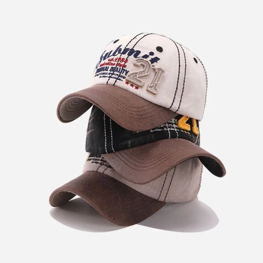 Vintage 21 Embroidery American Style Cap