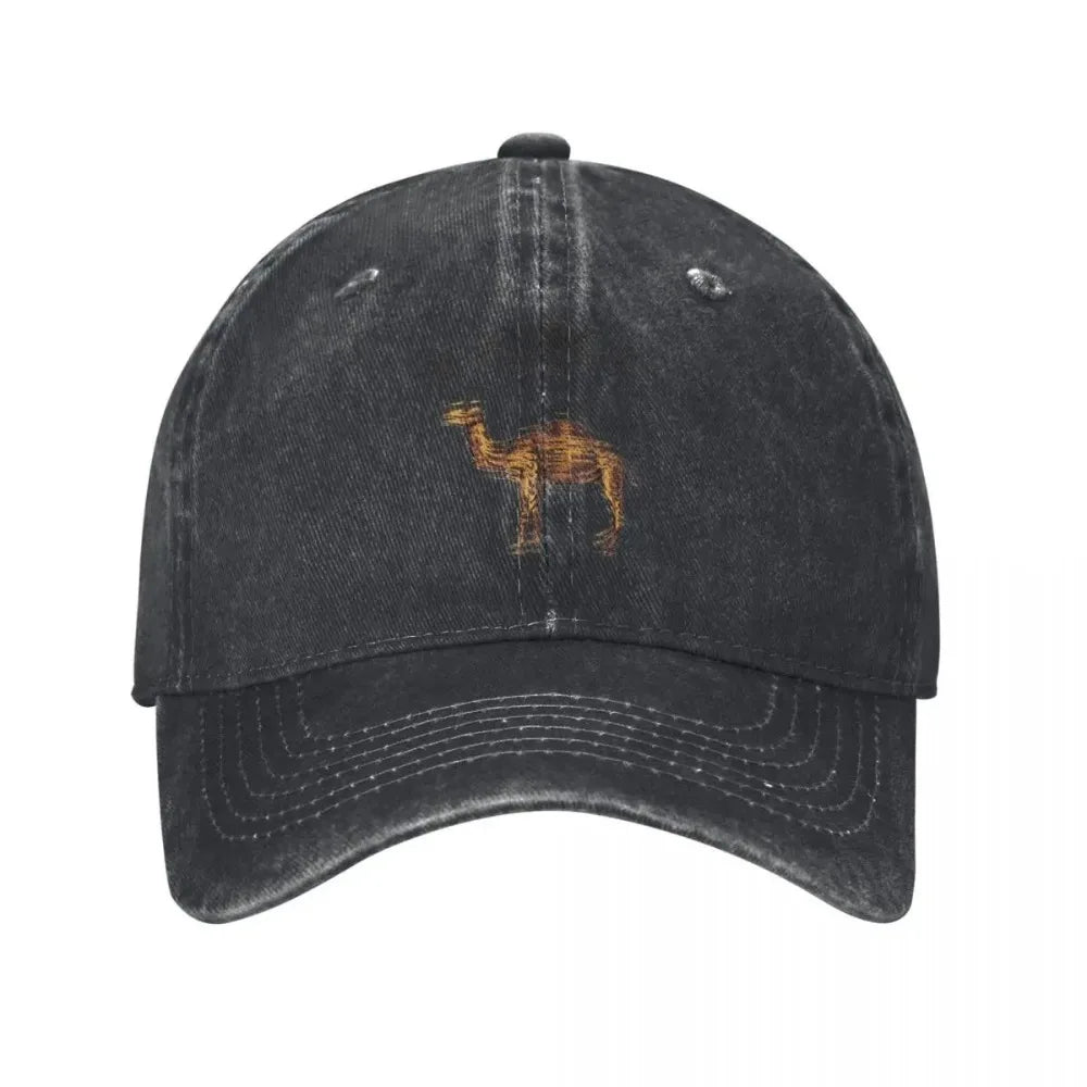 Camel Animal Distressed Baseball Cap