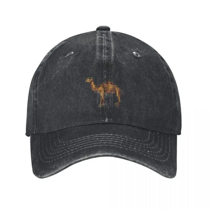 Camel Animal Distressed Baseball Cap