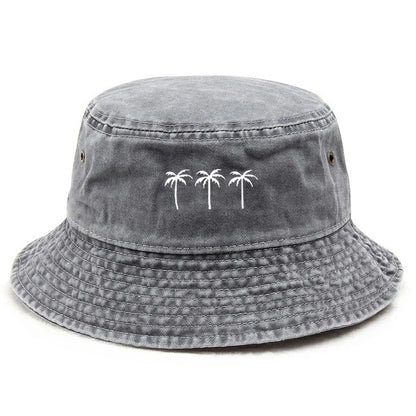Customize Cotton Washed Vintage Beach Vacation Outdoor Bucket Hat
