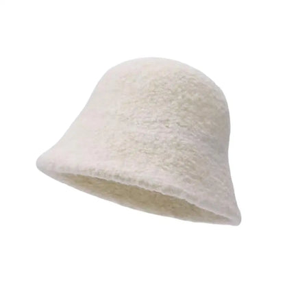 Women's Winter Faux Lamb Fur Ear Protection Bucket Hat