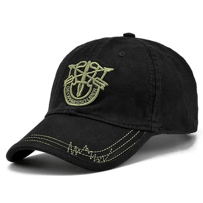 Unisex Shield Embroidery Baseball Caps