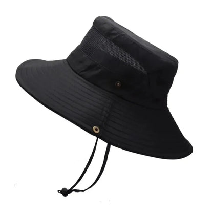 Summer Breathable Wide-Brim Outdoor Bucket Hat