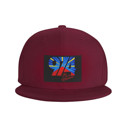 Reunion Island 974 Flag National Pride Snapback Cap