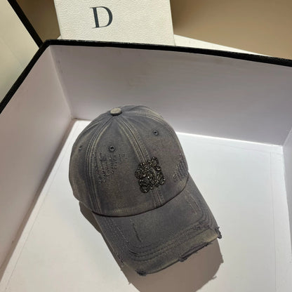 Korean Crystal 3D Letter Baseball Cap