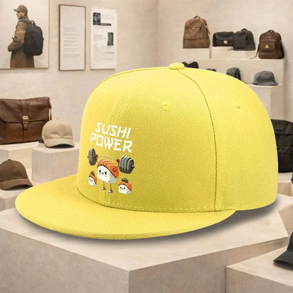 Sushi Power Weightlifting Street Style Snapback Cap