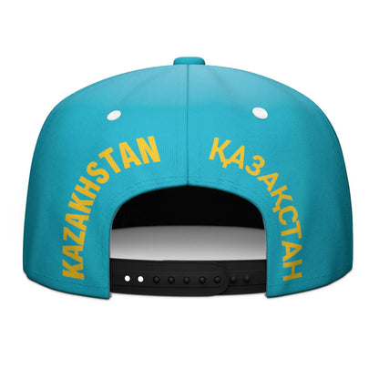 Kazakhstan Flag Custom Name Snapback Cap