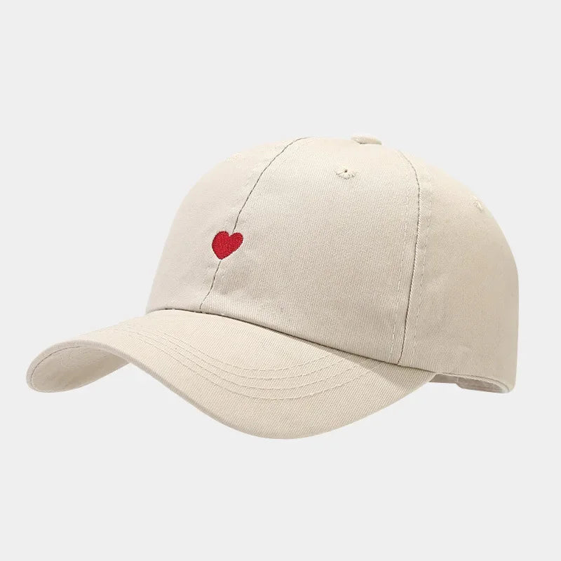 Heart Love Embroidered Cap