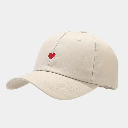 Heart Love Embroidered Cap
