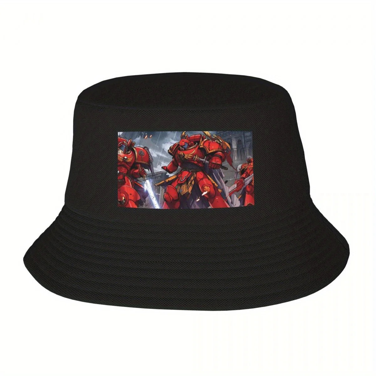 Anime Blood Angels Battle Scene Bucket Hat