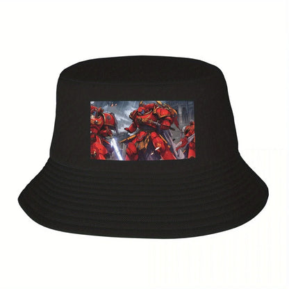 Anime Blood Angels Battle Scene Bucket Hat