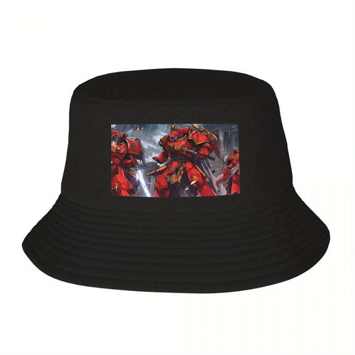 Anime Blood Angels Battle Scene Bucket Hat
