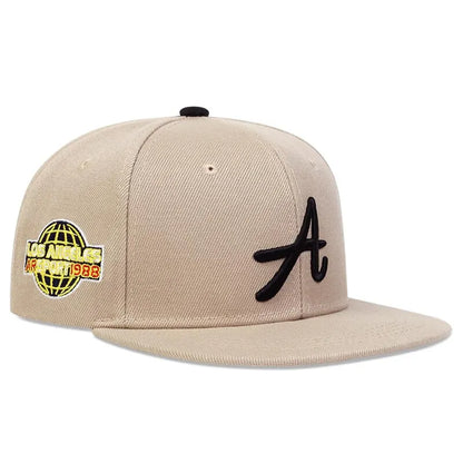 Unisex Gothic Letter Embroidery Snapback Cap