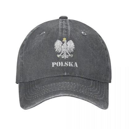 Vintage Poland Eagle Flag Baseball Cap