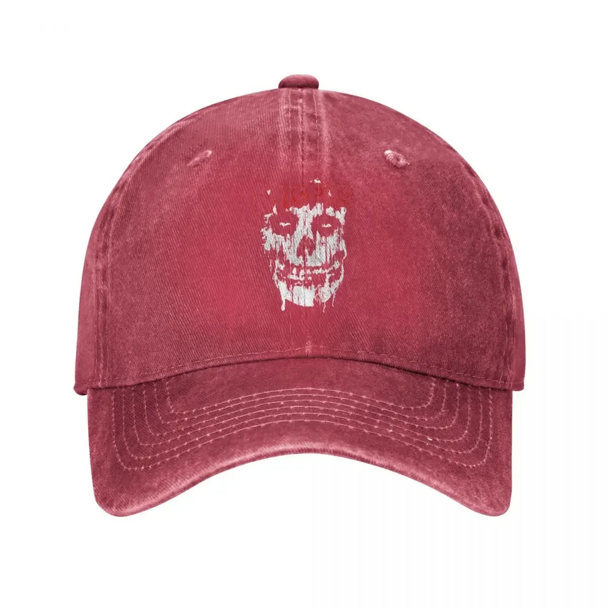 Misfits Skull Vintage Denim Baseball Cap
