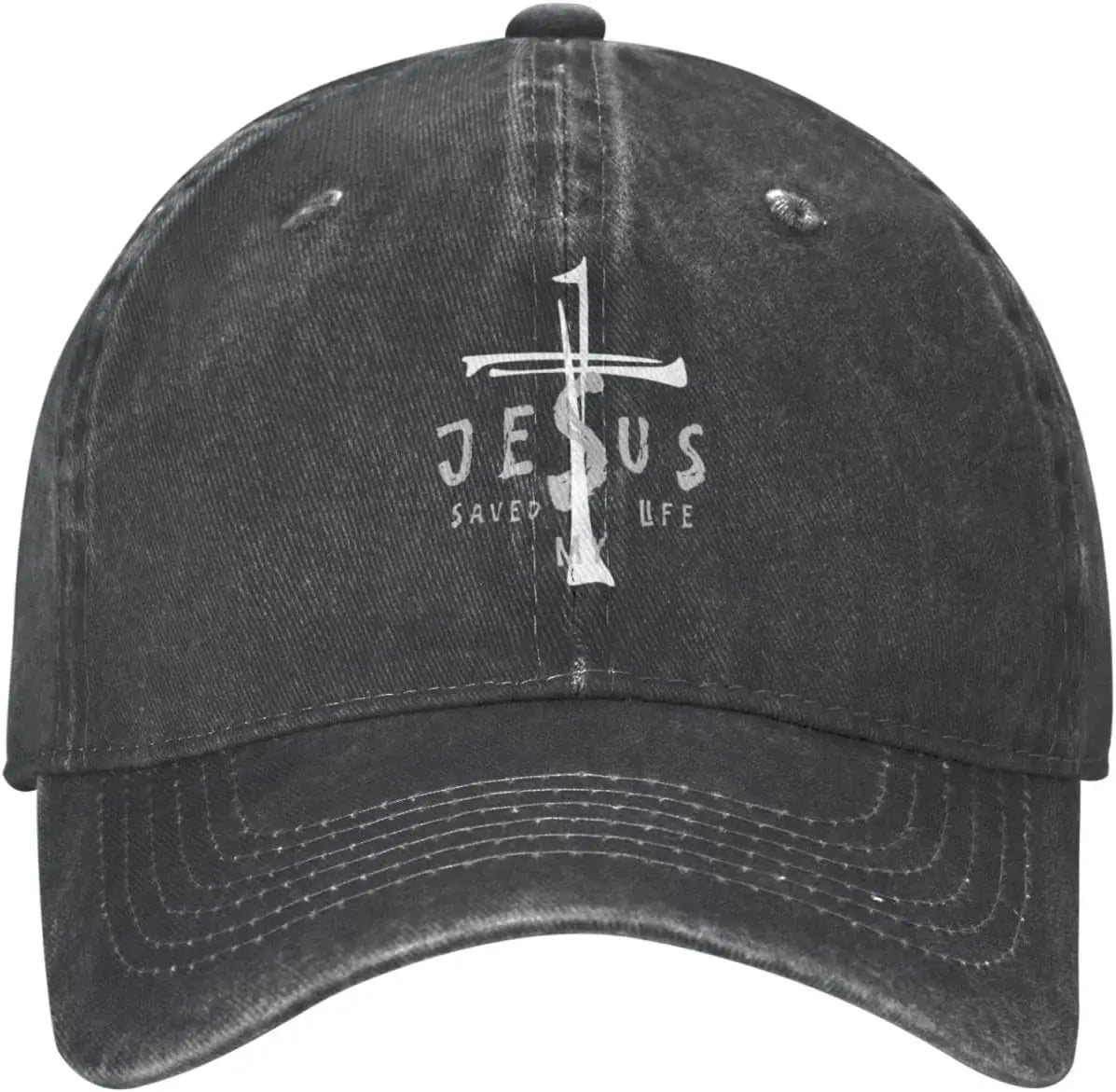 Jesus Saved My Life Cross Christian Baseball Cap