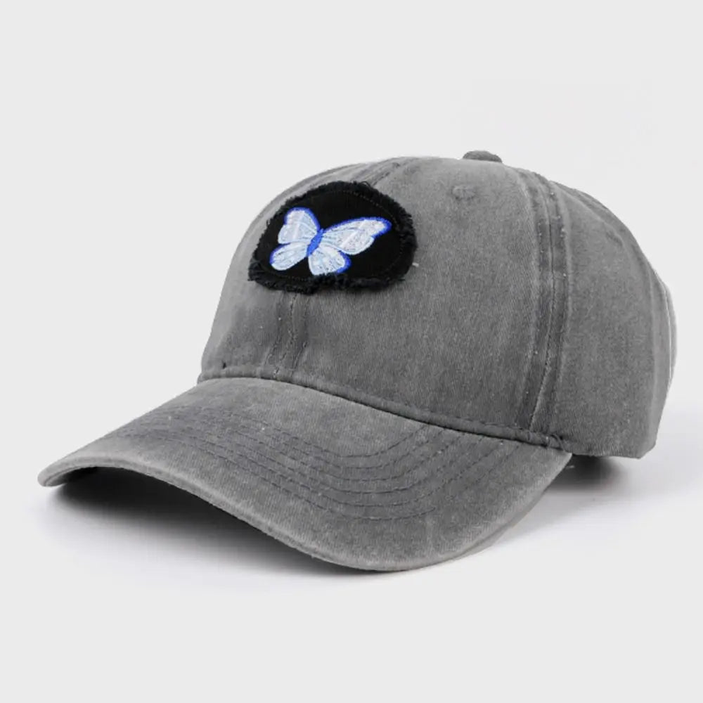 Cotton Butterfly Embroidery Cartoon Baseball Cap