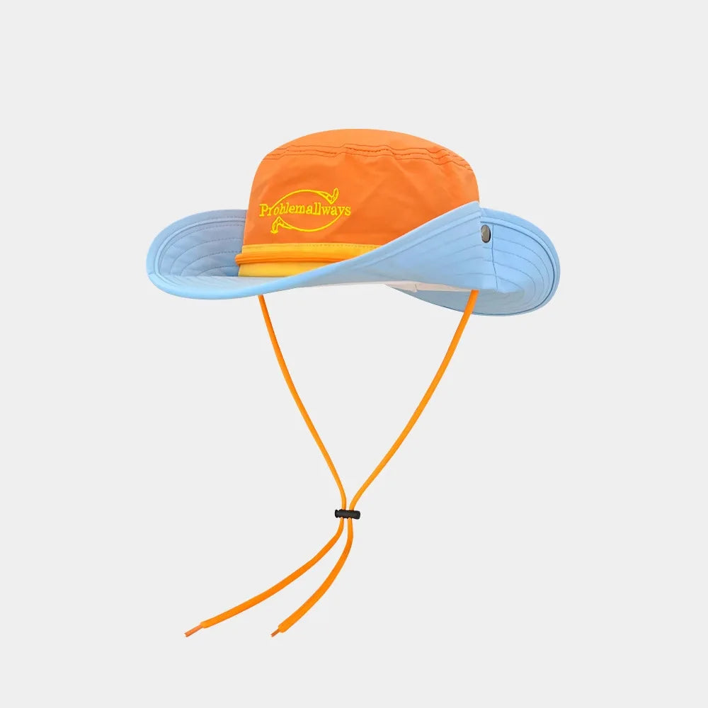 Japanese Retro Color Matching Bucket Hat Unisex