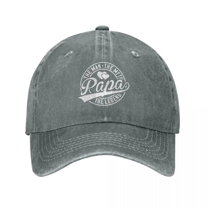 The Man The Myth Papa Legend Baseball Cap