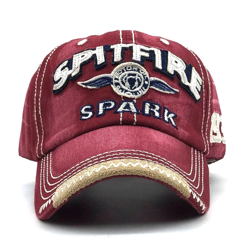 Letter Embroidered Cotton Baseball Cap Unisex