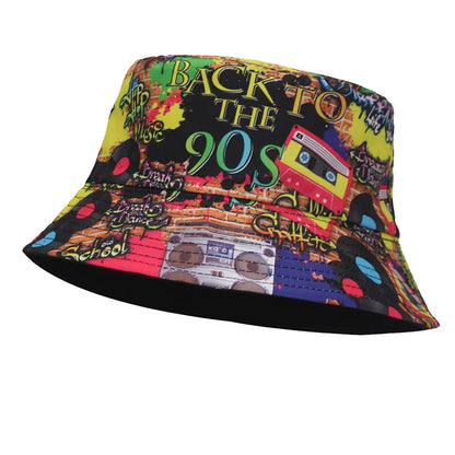 Reversible Letter Unisex Bucket Hat