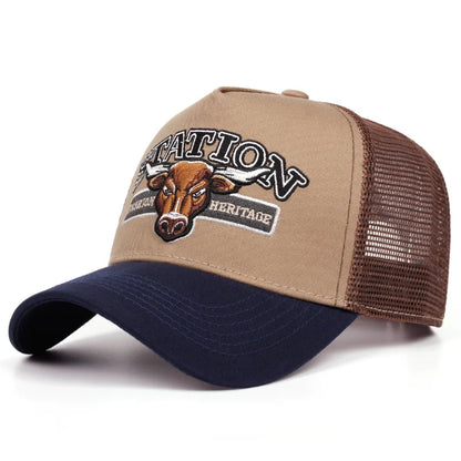 Unisex Sun Hat Hip Hop Mesh Trucker Hat