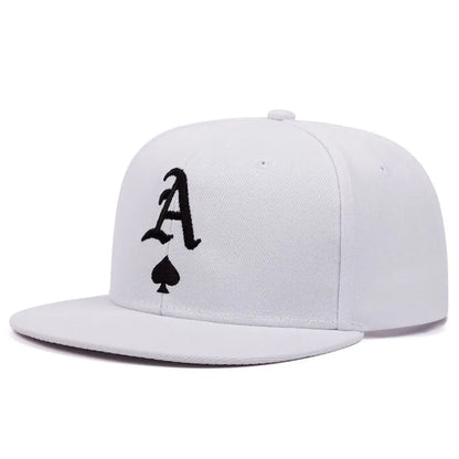 Peach Heart Embroidered Flat Brim Baseball Cap