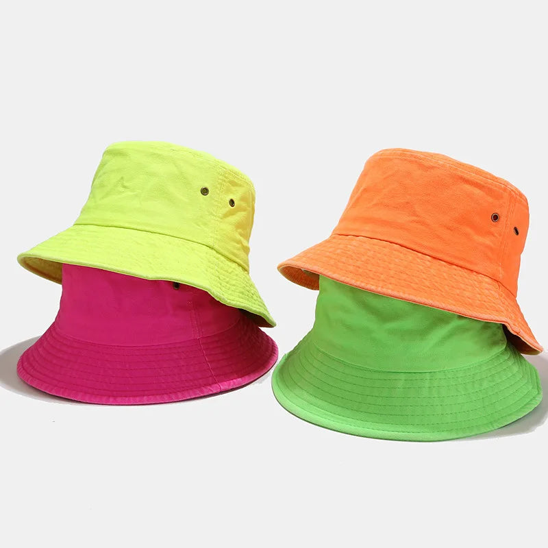 Fluorescent Green Fashion Bucket Hat