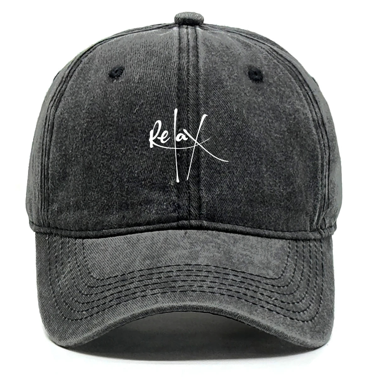 Relax Print Adjustable Mesh Snapback Baseball Cap