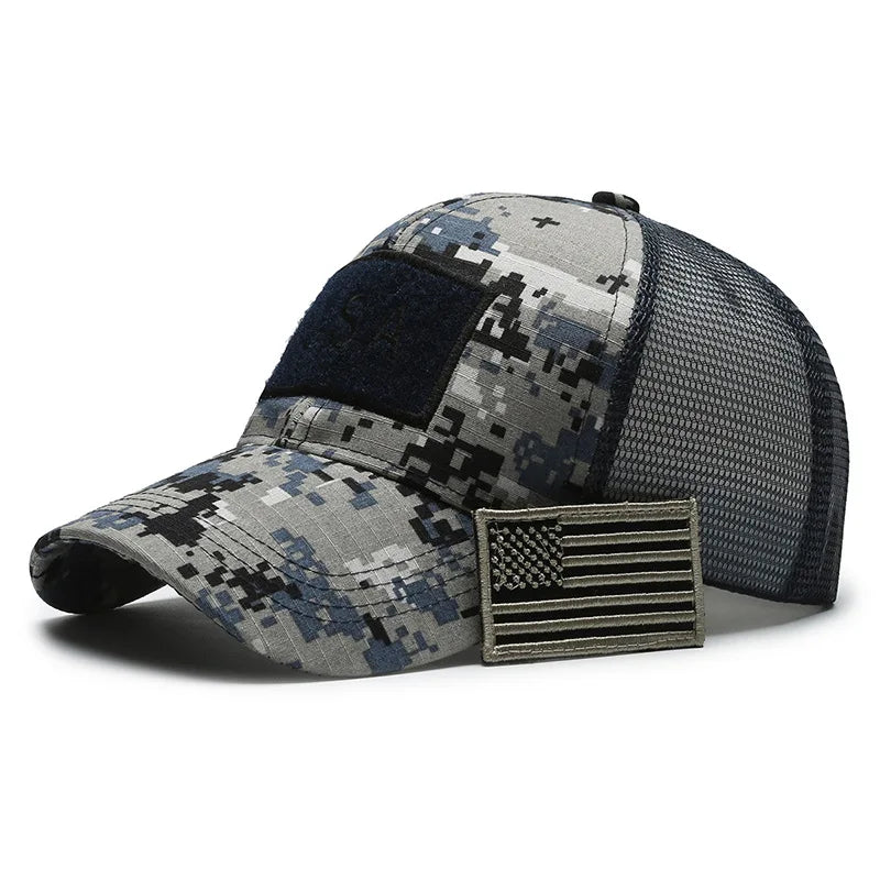 American Flag Camouflage Tactical Baseball Cap