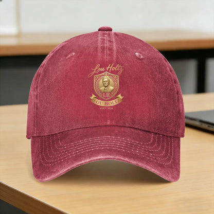 Lou Holtz Logo Washed Adjustable Baseball Cap