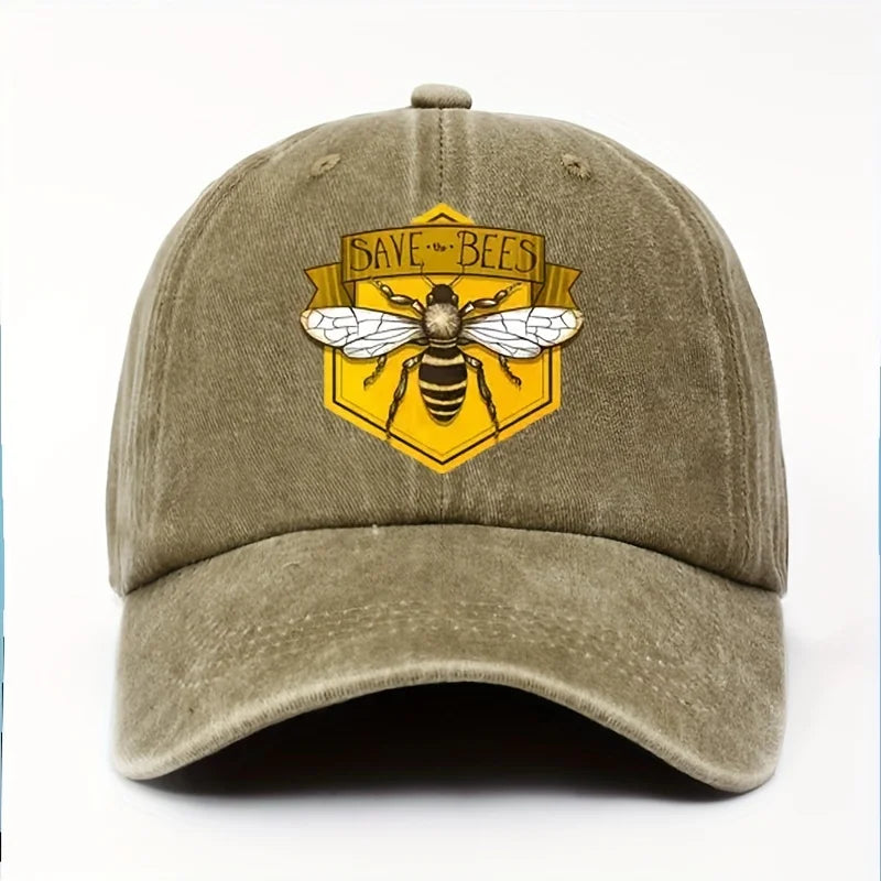 Bee Print Fashion Baseball Cap