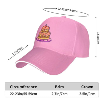 Cherry Cake Snapback Baseball Cap