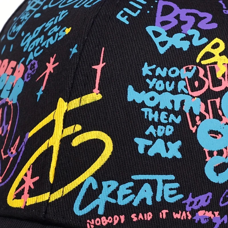 Fashion Graffiti Printing Baseball Cap