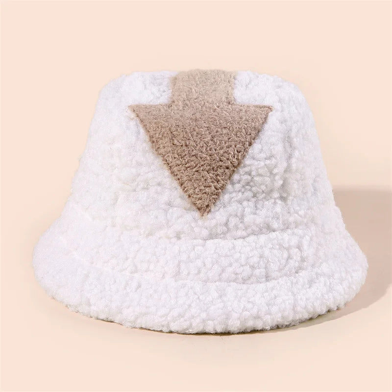 Appa Lamb Wool Winter Faux Fur Printed Bucket Hat