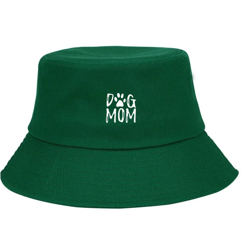 Dog Lover Print Cotton Bucket Hat