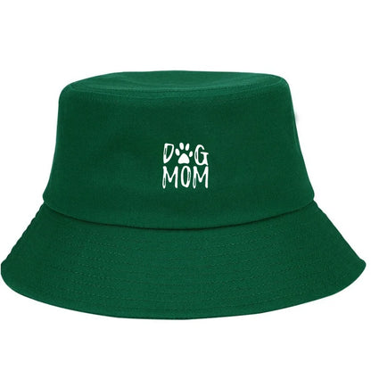 Dog Lover Print Cotton Bucket Hat