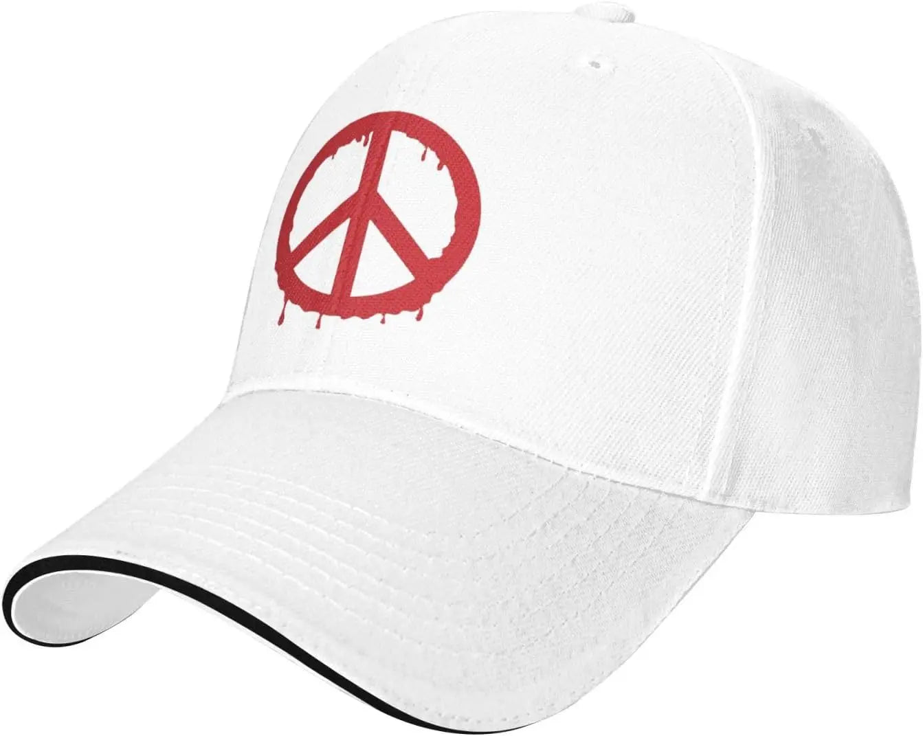 Graffiti Peace Sign Adjustable Casual Baseball Cap