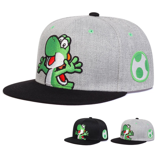 Dinosaur Embroidery Hip Hop Snapback Cap