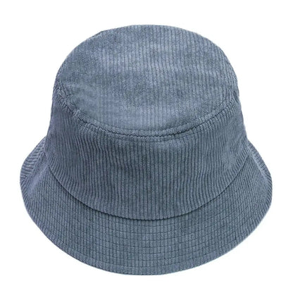Corduroy Solid Color Foldable Bucket Hat
