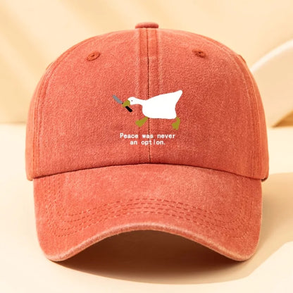 Running Goose Printed Duckbill Baseball Cap